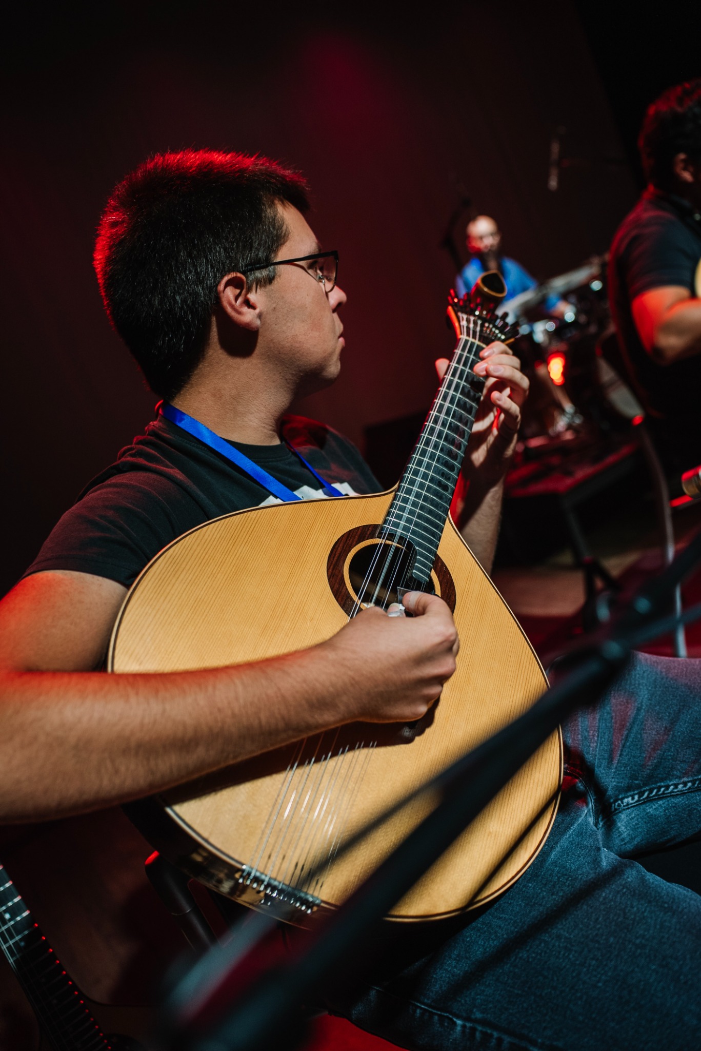 Guitarrista em palco